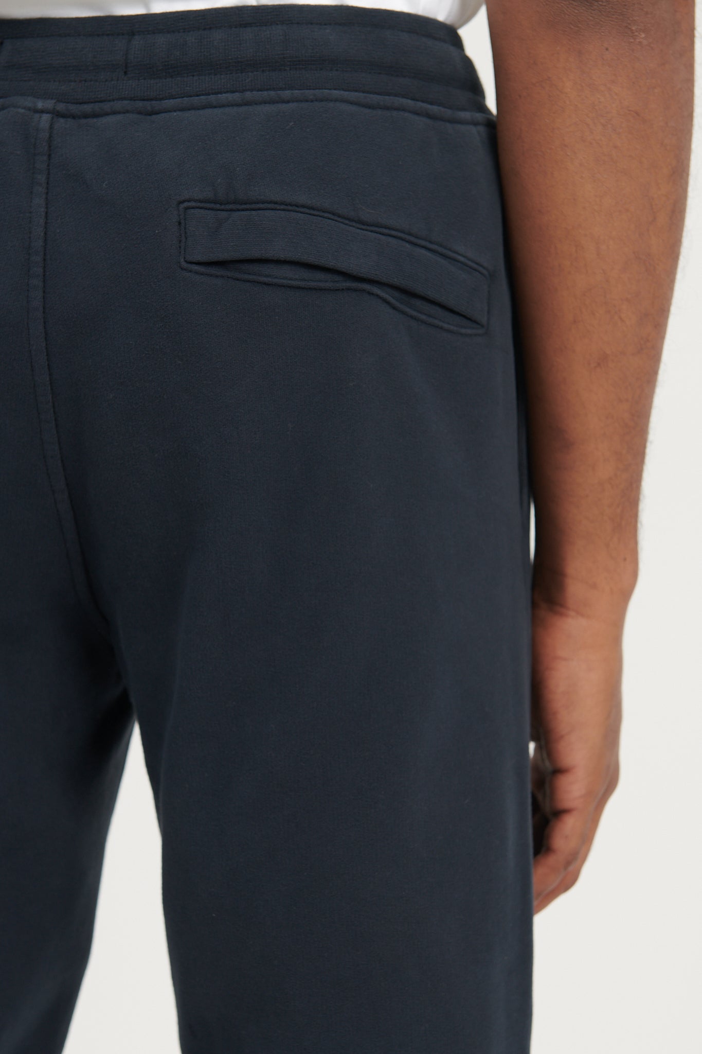 64520 Brushed Cotton Fleece Sweat Pants - Navy Blue