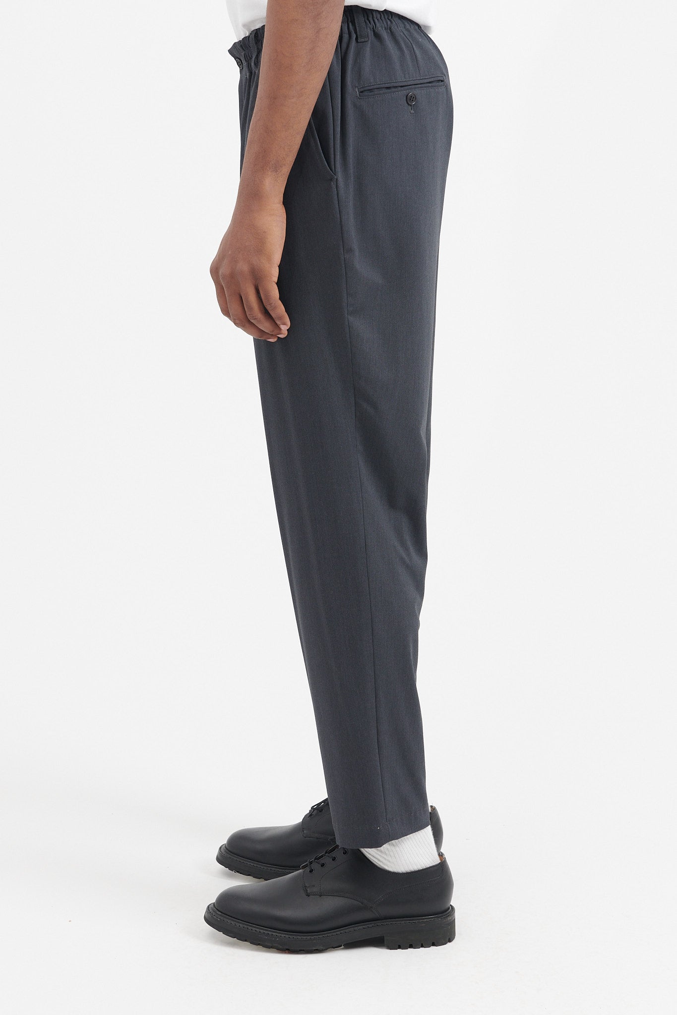 Tapered Pants Pe/Ra 2 Way Stretch - Charcoal