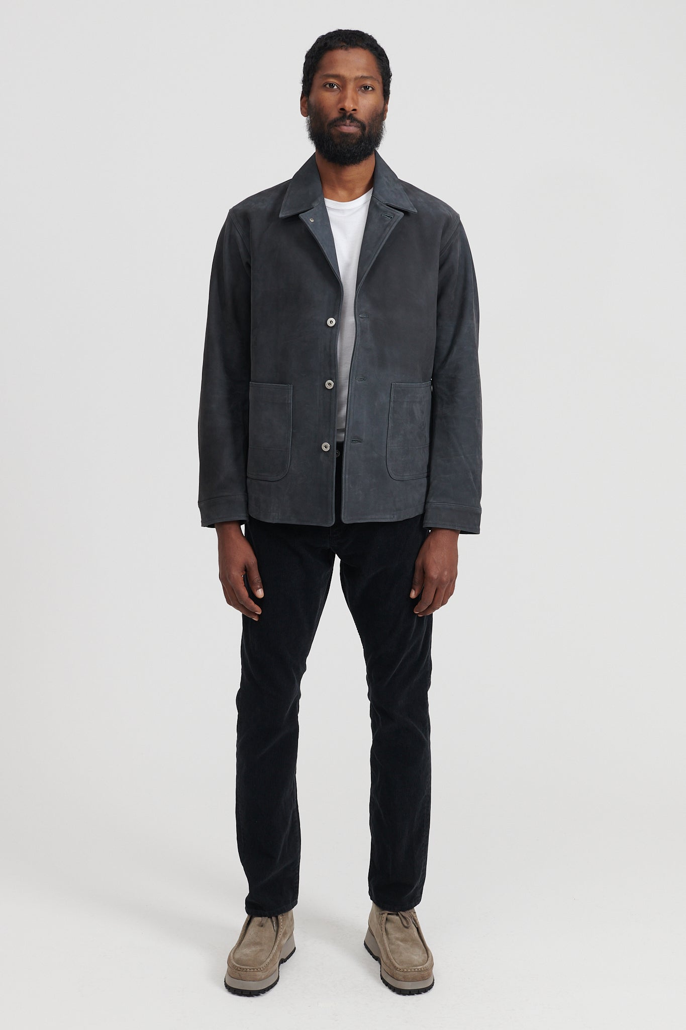 Nonnative Rancher Jacket Cow Leather by ECCO - Grey