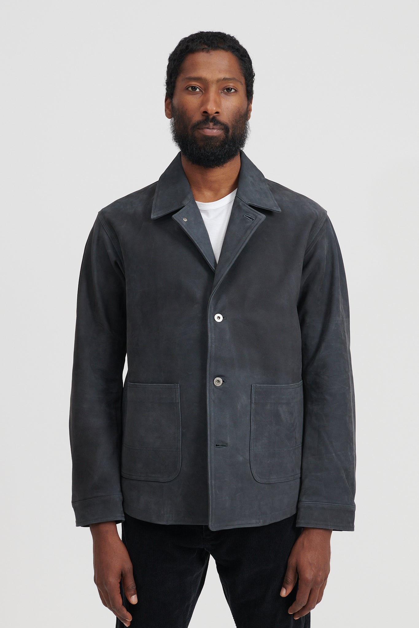 Nonnative Rancher Jacket Cow Leather by ECCO - Grey