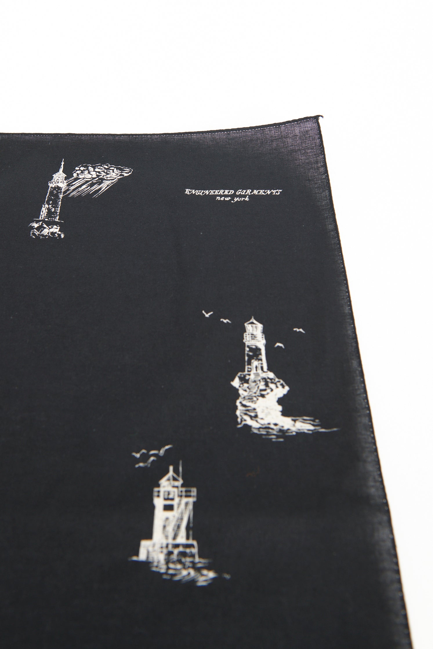 Printed Bandana Lighthouse - Black