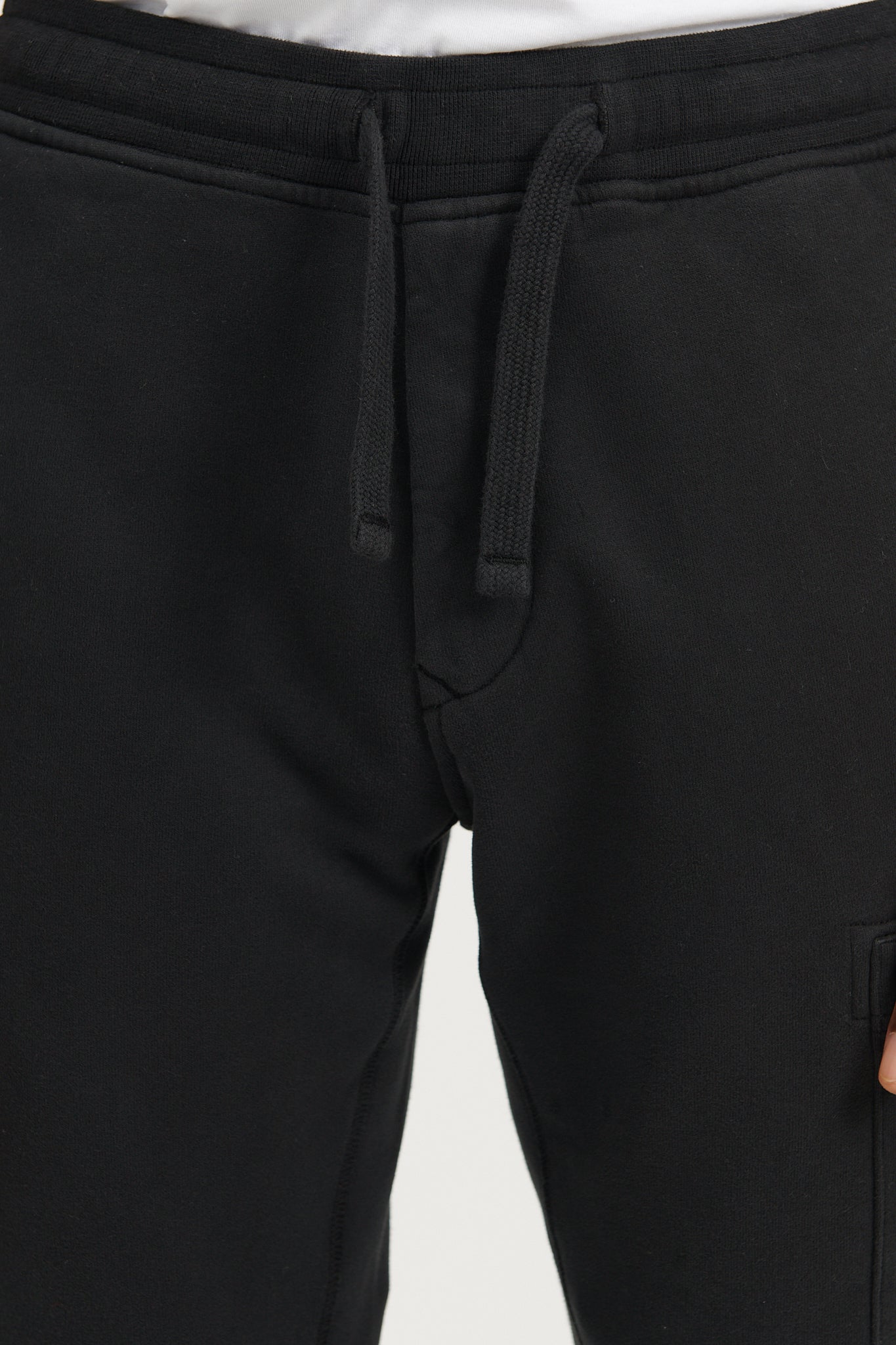 64520 Brushed Cotton Fleece Sweat Pants  - Black