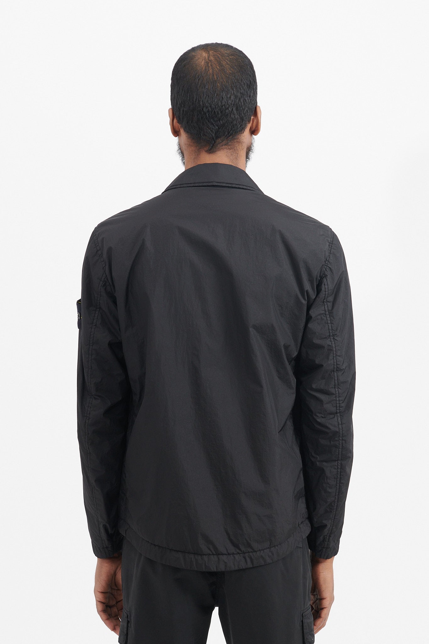42522 Garment Dyed Crinkle Reps Nylon Jacket - Black