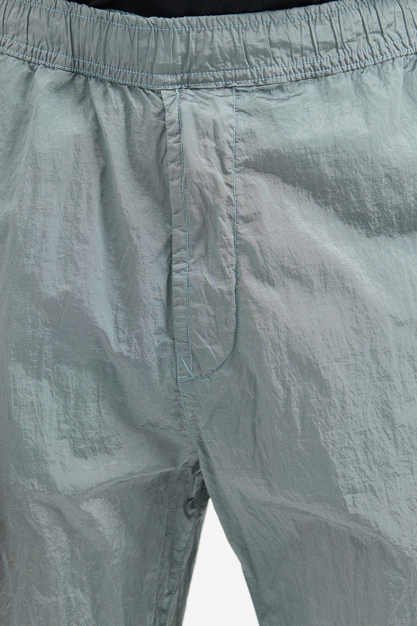 31019 Nylon Metal Econyl Pants Loose - Sky Blue